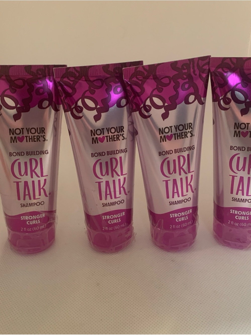Not Your Mother's Curl Talk Shampoo - Set of 4. 2 Fl Oz Each New